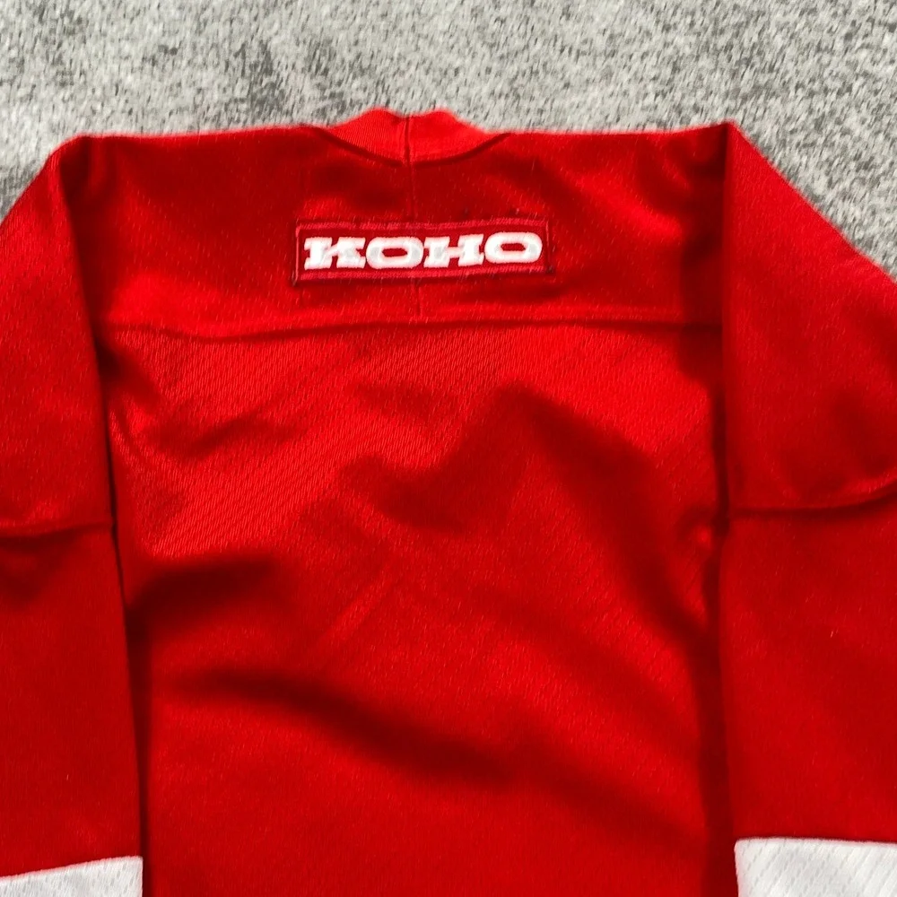 KOHO Detroit Red Wings Hockey Jersey Youth L/XL Red NHL Winged Wheel Logo
